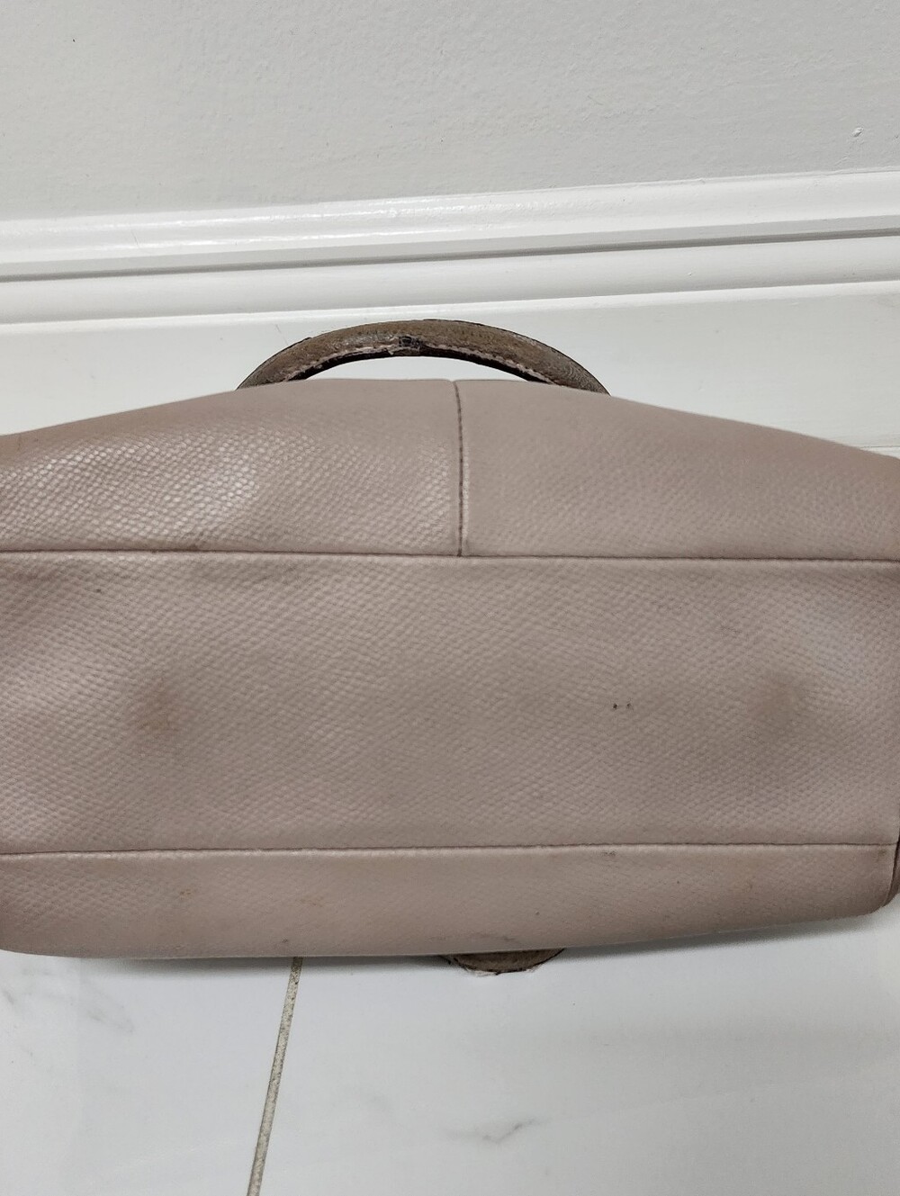 Coach Mini Christie Carryall Leather Satchel Crossbody Bag Taupe - Picture 9 of 16